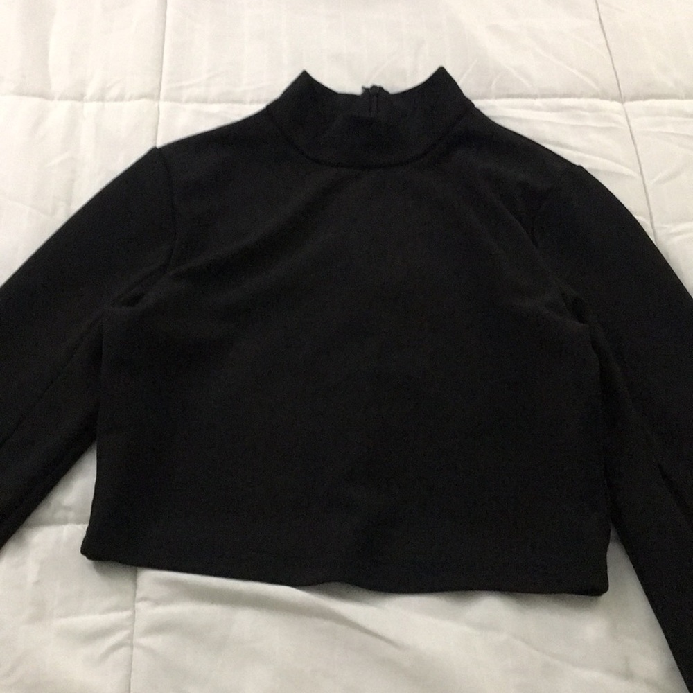Bell Sleeve Top, with mock neck